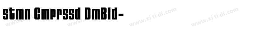 stmn Cmprssd DmBld字体转换